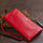 Гаманець-клатч зі шкіри з кишенею для мобільного ST Leather 19315 Червоний, фото 9