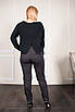 Стильні штани Тіна сіро-коричневі ос19, фото 3