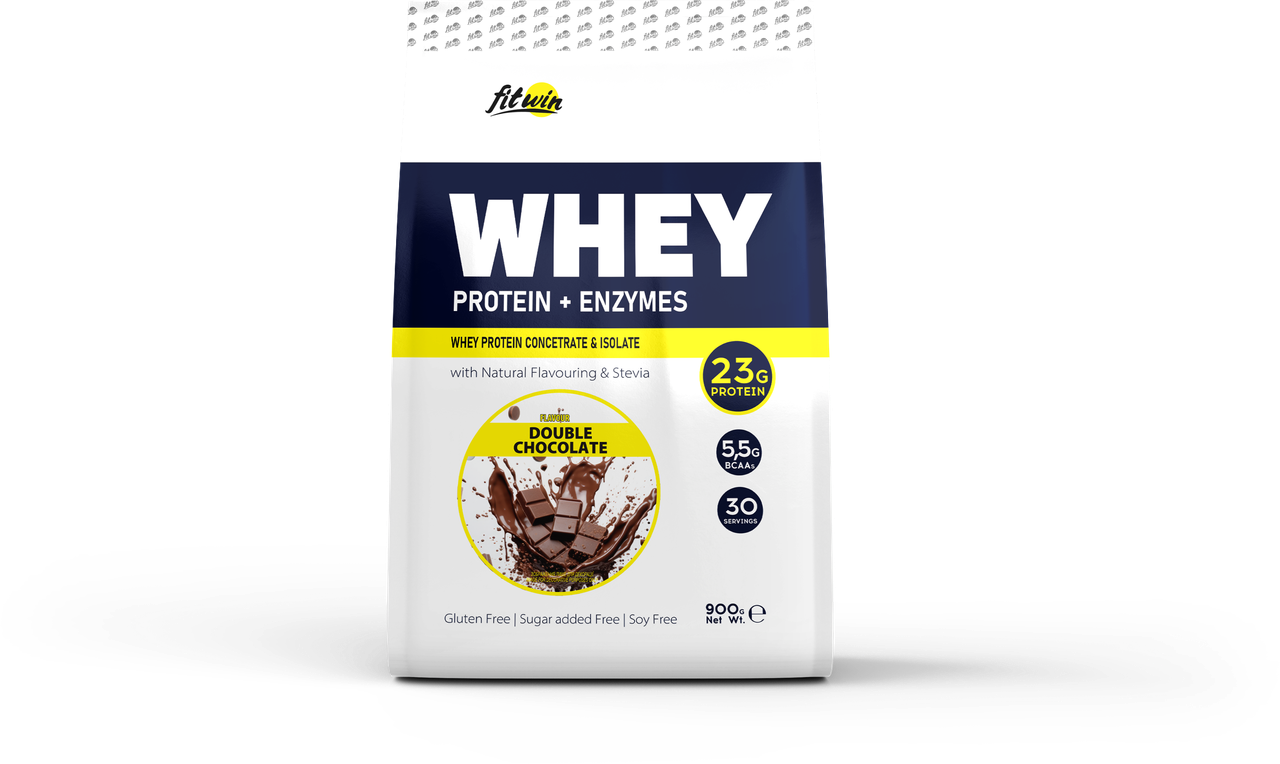 Протеїн Fitwin WHEY, подвійний шоколад, 900г, фото 1