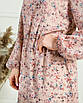 Жіноче шифонове літнє плаття Белла чорне з рожевим 48/50, Беж, фото 8