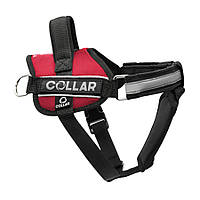 Шлея Шлейка для собак Collar Police №5 с фонариком (В:85-115см) Красная Нейлоновая шлейка для собак !!!