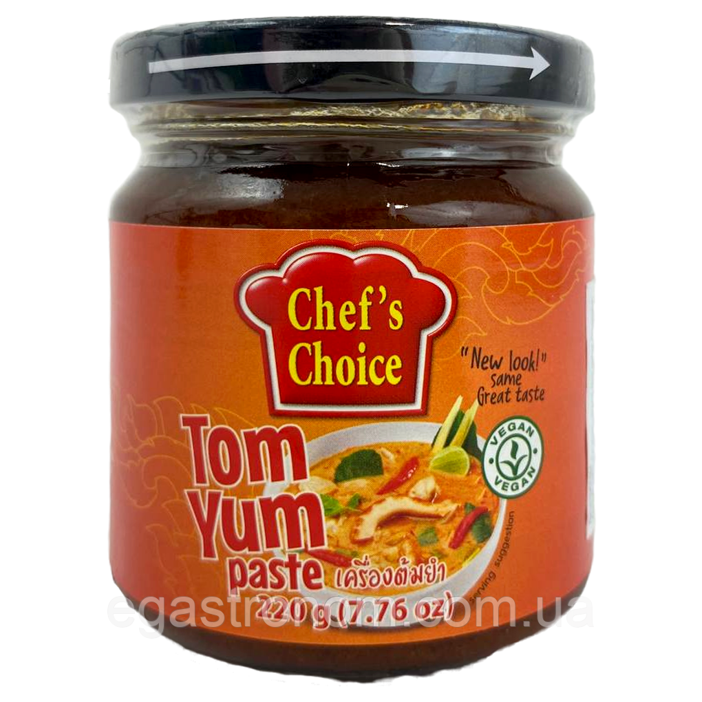 Паста том ям Шефс Чоіс Chefs Choice tom yum 220g 24шт/ящ (Код: 00-00015754)