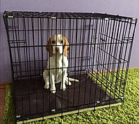Металева клітка переноска для собак Клітка вольєр для собаки розмір M/L (76Х47Х53 см) !!!