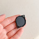 Мініатюра піднос круглий 4.5*3 см Чорний, фото 2