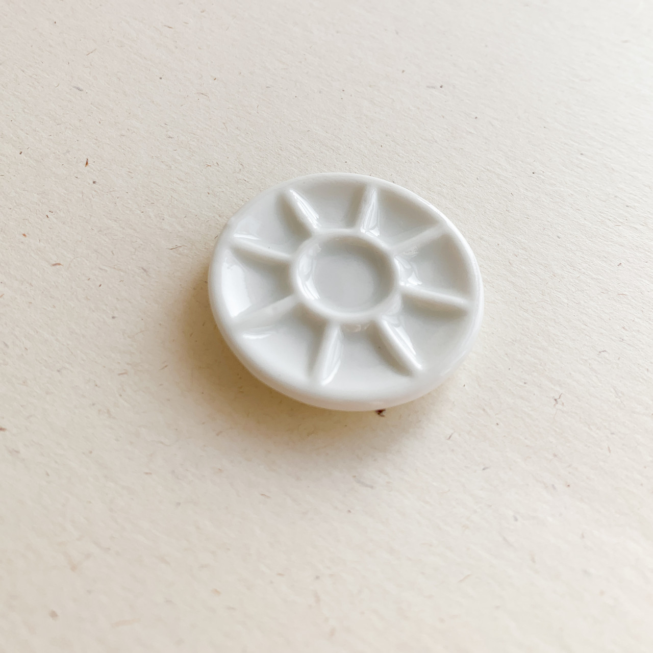 Мініатюра керамічна менажниця 4.5 см Біла, фото 1