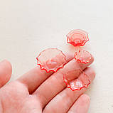 Мініатюра набір тарілок 1.5-2.5 см 3 шт Червоні, фото 2