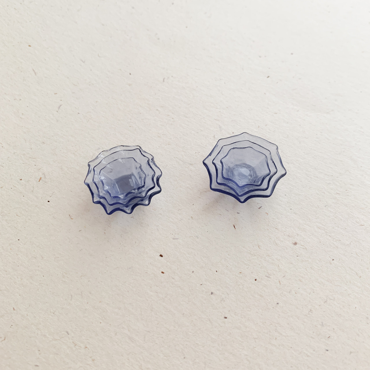 Набір мініатюрних тарілочок 1,5-2,5 см 3 шт Синій, фото 1