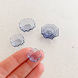 Набір мініатюрних тарілочок 1,5-2,5 см 3 шт Синій, фото 2