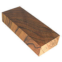 Стабилизированная древесина Зебрано угловой спил CACTUS JUICE 140х55х26мм