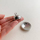 Мініатюра таця з кришкою 3.3 см Срібло, фото 2