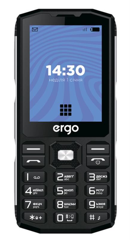 Мобiльний телефон Ergo E282 Dual Sim Black, фото 1