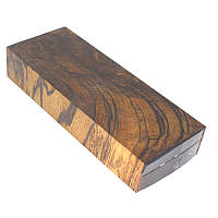 Стабилизированная древесина Зебрано угловой спил CACTUS JUICE 144х55х26мм