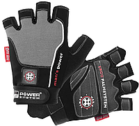 Перчатки спортивные для фитнеса и тяжелой атлетики р. XS Power System PS-2580 Man s Power Black/Grey