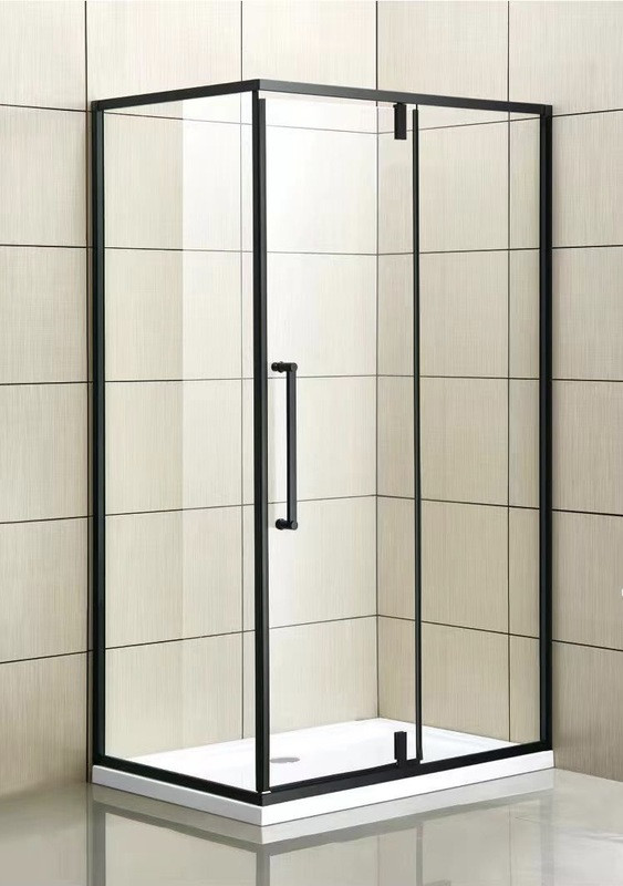 Душова кабіна Veronis KN-16-12 Black 120х80х204 прозоре скло мілкий піддон