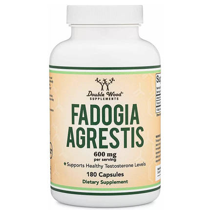 Тестостеронова добавка Double Wood Fadogia Agrestis 600 mg 180 Caps, фото 1