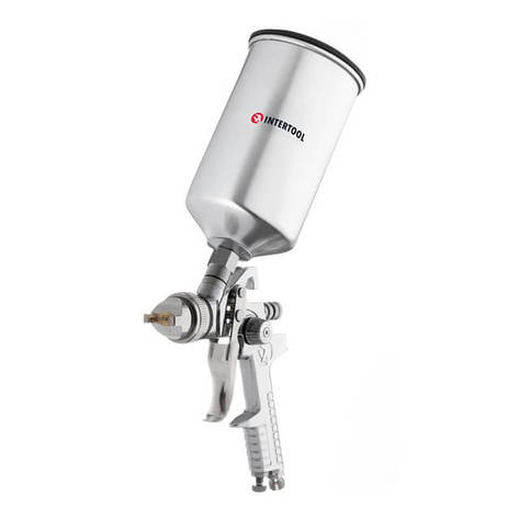 Фарбопульт (пістолет фарбувальний) HVLP 1,3мм INTERTOOL PT-0107, фото 1
