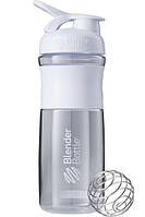 Шейкер спортивний (пляшка) BlenderBottle SportMixer Flip 28oz/820ml White лучшая цена с быстрой доставкой по