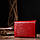 Горизонтальний жіночий гаманець із монетницею з натуральної фактурної шкіри KARYA 21074 Червоний, фото 8