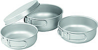 Набір туристичного посуду Easy Camp Adventure Ultra Light Cook Set Silver (680196) лучшая цена с быстрой