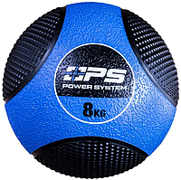 Медбол набивной мяч Слэмбол 8 кг медицинский Medicine Ball Power System PS-4138 для спорта и реабилиции лучшая