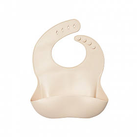 Слинявчик Twins силіконовий, бежевий