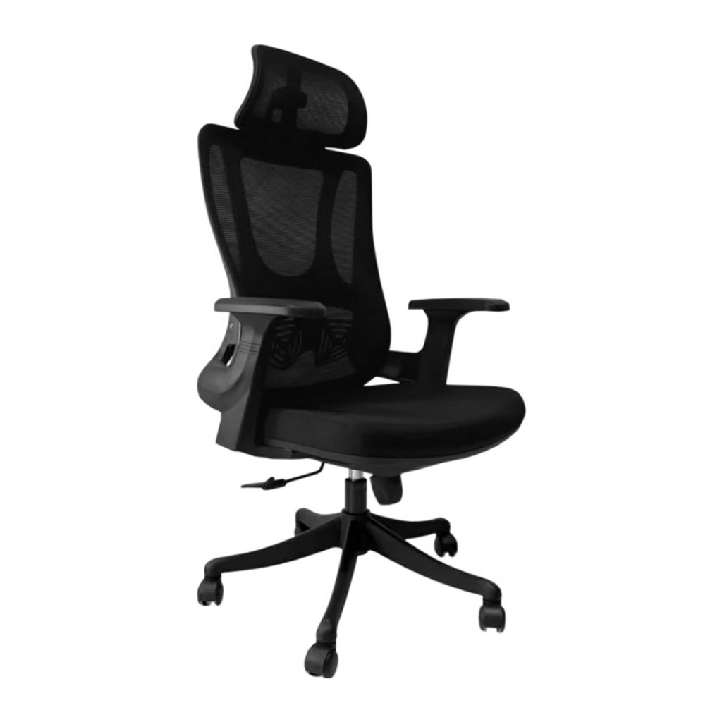 Офісне крісло GT Racer B-285-1 Black Вид - для персоналу, Максимальне навантаження, кг - 100, тканина, сітка,