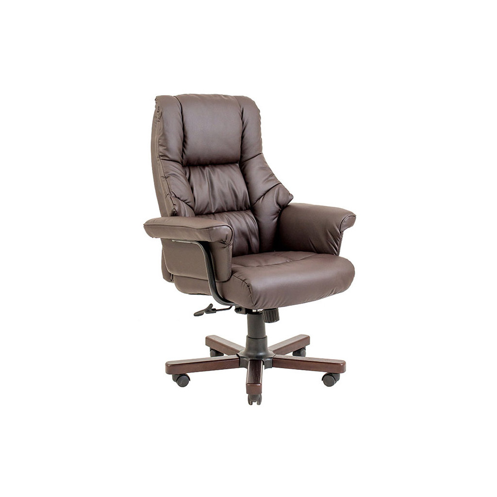 Офісне крісло Richman Конгрес ВУД к/з коричневий (IM00000075) Вид крісла - крісло керівника, Максимальне