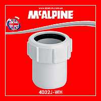 Муфта редукційна компресійна 40х32 мм з одним різьбленням для внутрішньої каналізації 4032J-WH McAlpine