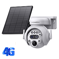 Вулична відеокамера із сонячною панеллю INQMEGA 4G ST-S515 Dual lens 6MP 12x zoom