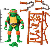 Фігурка Черепашки-ніндзя Мікеланджело 11 см Teenage Mutant Ninja Turtles Mutant Mayhem 4.25” Michelangelo TMNT Оригінал