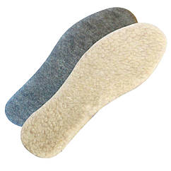 Устілки повстяні з овчиною WoolStride 36 (23.5 см) двошарові