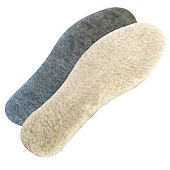 Устілки повстяні з овчиною WoolStride 38 (25.0 см) двошарові