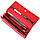 Великий жіночий шкіряний гаманець на два складання KARYA 21337 Червоний, фото 5