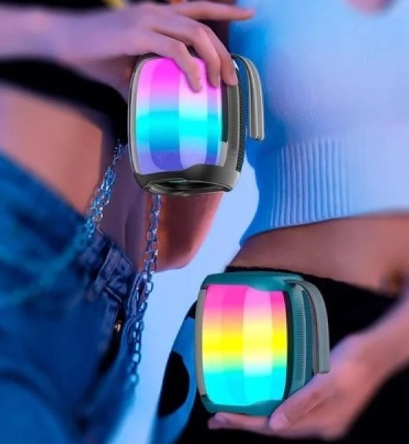 Колонка блютуз 10 Вт Hopestar P50 з RGB-підсвіткою і радіо, Портативна переносна Bluetooth колонка хопстар