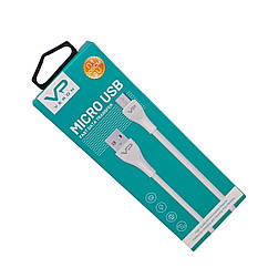 Кабель Micro USB "Veron MV08" 1м силіконовий дріт, білий