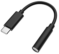 Переходник Samsung USB Type C - mini jack 3.5 mm AUX Адаптер для Смартфонов и Планшетов |Black|