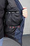 Чоловіча зимова куртка чорно-синя оригінальна WHS, фото 9