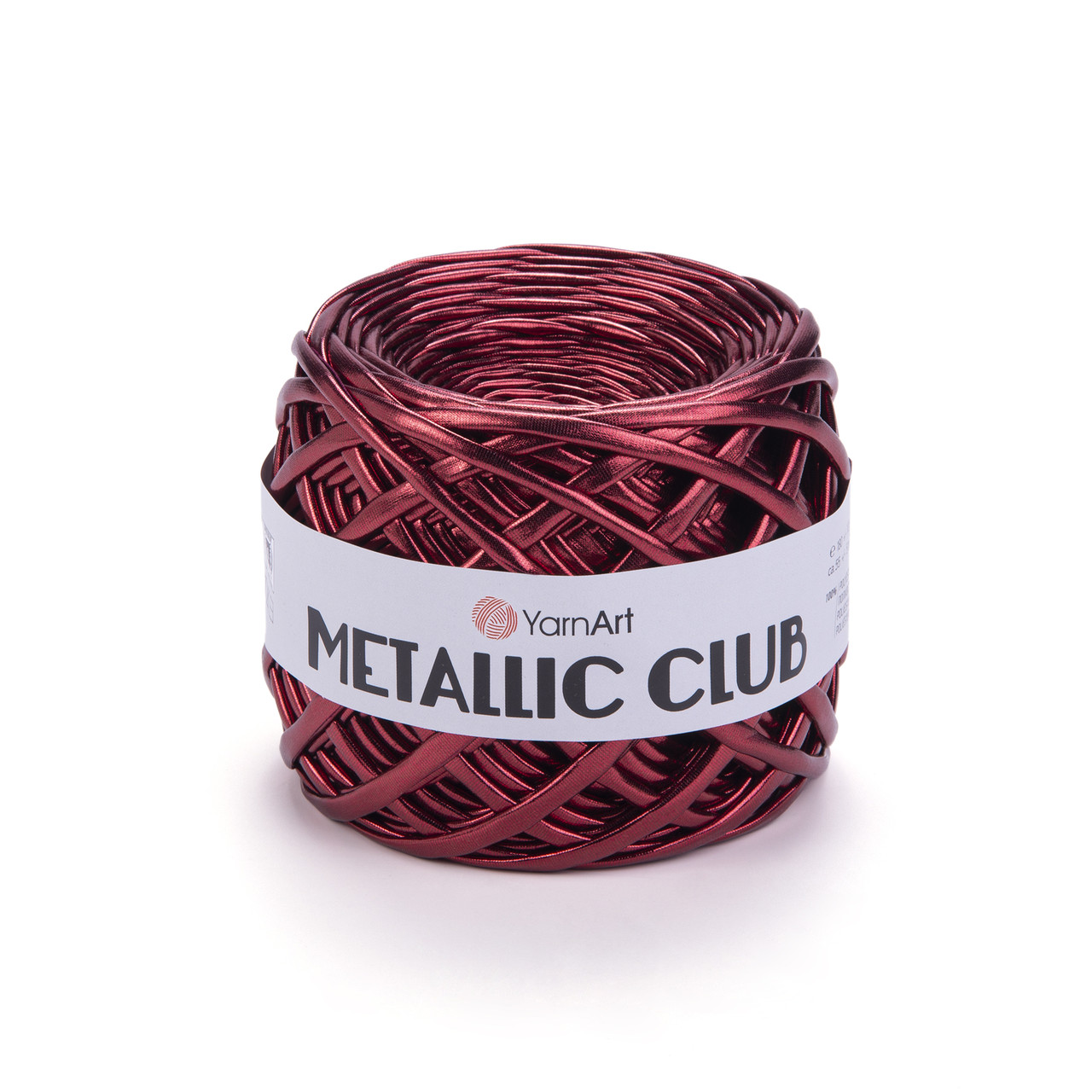 Пряжа трикотажна YarnArt Metallic Club, Винний №8113, (ЯрнАрт Металік Клаб) 180гр., 55м.
