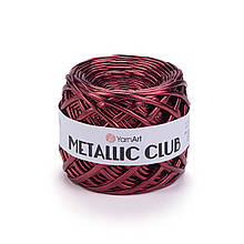 Пряжа трикотажна YarnArt Metallic Club, Винний №8113, (ЯрнАрт Металік Клаб) 180гр., 55м.