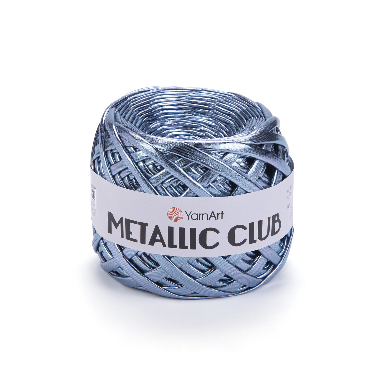 Пряжа трикотажна YarnArt Metallic Club, Графіт блакитний №8117, (ЯрнАрт Металік Клаб) 180гр., 55м.