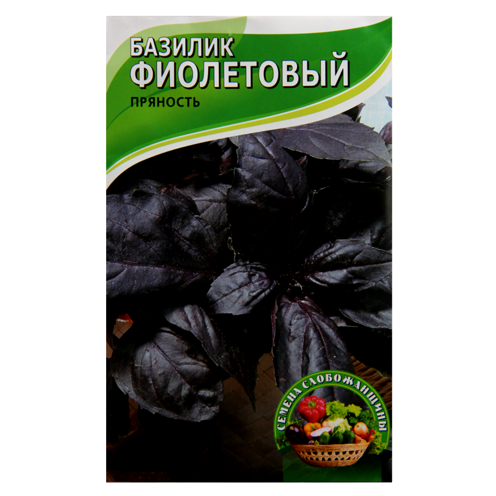 Насіння Базилік фіолетовий великий пакет 2 г, фото 1