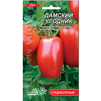 Томат Дамський угодник червоний, подовжений середньостиглий, індетермінантний, насіння 0.1 г