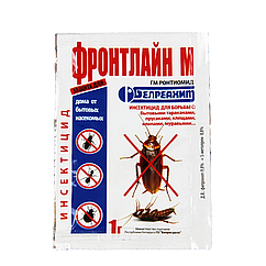 Концентрат від тарганів, прусаків, кліщів, бліх, клопів і мурах Фронтлайм М ГМ 1г