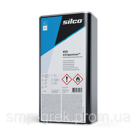 Швидковисихаючий безбарвний лак Silco 9130 X13 Spectrum UHS 420