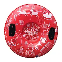 Тюбинг Надувные Санки Ватрушка Пончик Тобоган SNOW TUBE Олени (диаметр 90см\30см)