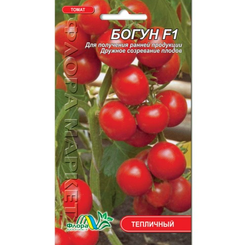 Томат Богун F1 великий, круглий, червоний тепличний, насіння 0.1 г, фото 1