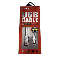 Кабель Micro USB "iMAX" 2м 3А, білий