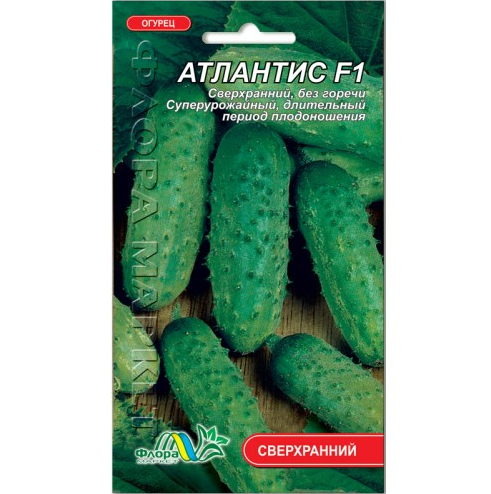 Насіння Огірок Атлантіс F1 Голландія дуже ранній 0.25 г, фото 1