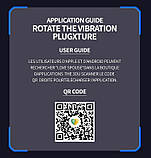 Анальна пробочка 18 режимів вібрації і обертанням, з керуванням від смартфона, фото 6