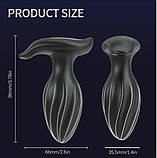 Анальна пробочка 18 режимів вібрації і обертанням, з керуванням від смартфона, фото 7